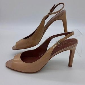 Cole Haan Signature Juliana leather slingback nude heel size 10